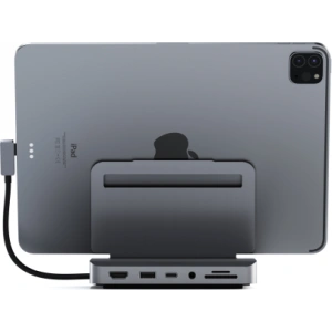 Hurtownia GSM - Alumínium állvány Satechi Hub az Apple iPad Pro-hoz (USB-C, USB-A, 4K HDMI, micro/SD kártyaolvasó, jack port) (space gray) - STH27 - {ean13} - Hurt