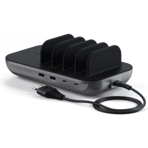 Hurtownia GSM - Töltőállomás Satechi Dock5 5 eszköz számára vezeték nélküli töltéssel (2x USB-C, 2x USB-A, QI vezeték nélküli) - STH28 - {ean13} - Hurt