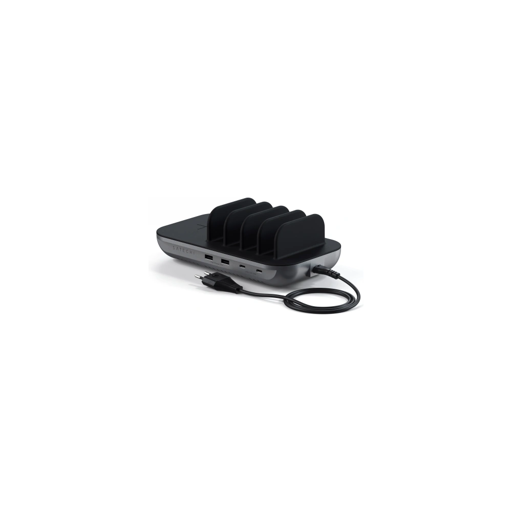 Hurtownia GSM - Töltőállomás Satechi Dock5 5 eszköz számára vezeték nélküli töltéssel (2x USB-C, 2x USB-A, QI vezeték nélküli) - STH28 - {ean13} - Hurt