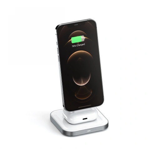 Ładowarka bezprzewodowa MagSafe Satechi Magnetic 2in1 (space gray)