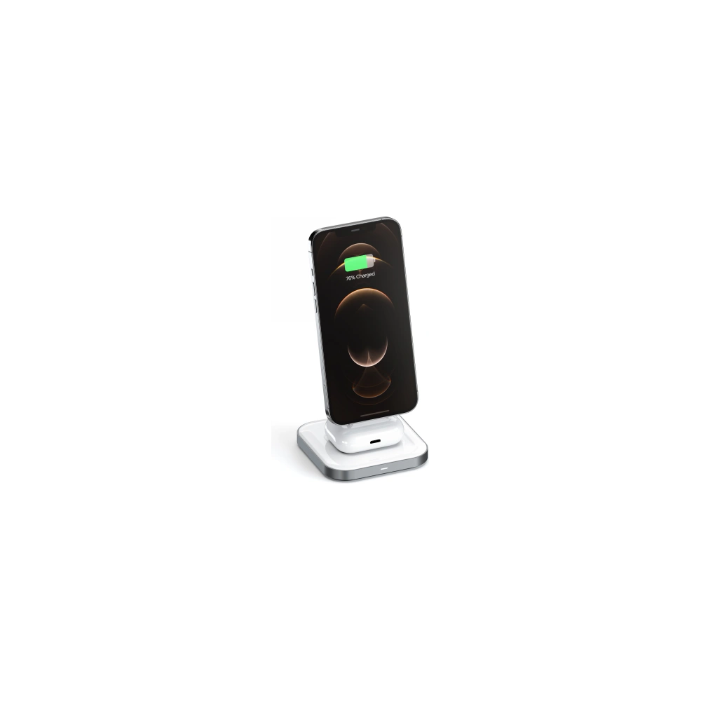 Hurtownia GSM - MagSafe vezeték nélküli töltő Satechi Magnetic 2in1 (űrszürke) - STH29 - {ean13} - Hurt