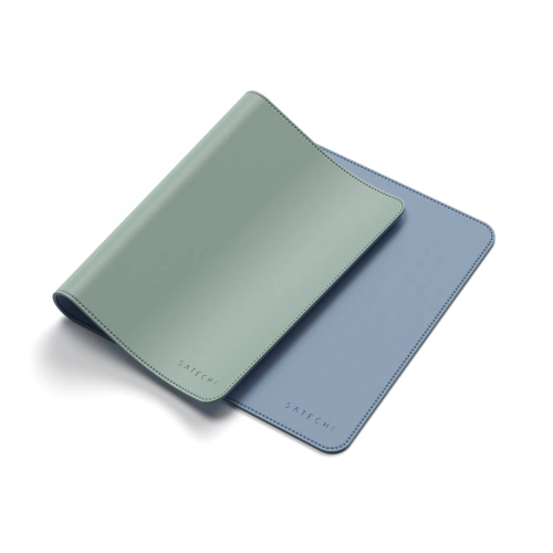Podkładka pod mysz Satechi Dual Eco Leather Desk dwustronna, eko skóra (blue/green)