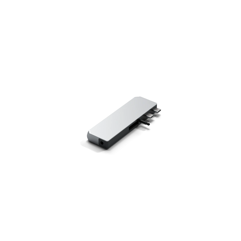 Hurtownia GSM - Adapter HUB Satechi Pro Hub mini s dvojitým USB-C pro Apple MacBook (2xUSB-C, 2x USB-A, Ethernet, jack port) (stříbrný) - STH35 - {ean13} - Hurt