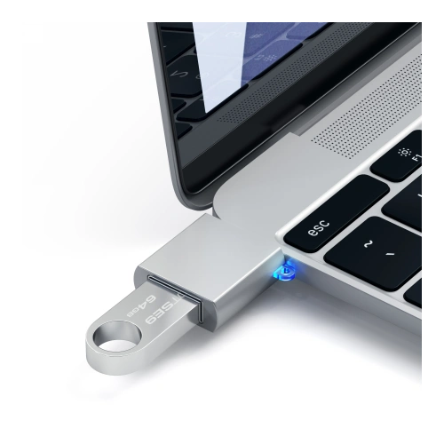 Adapter Satechi Aluminium Hub USB-C/USB-A 3.0 (silver)