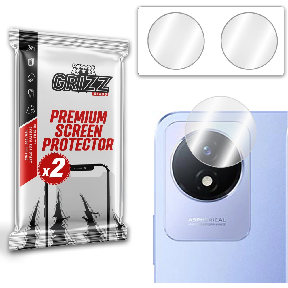 GrizzGlass HybridGlass Geam de cameră pentru Vivo Y11 2023