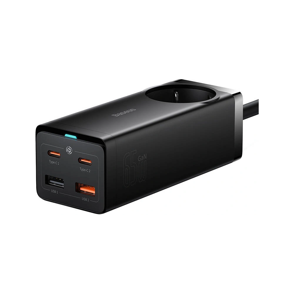 Hurtownia GSM - Ładowarka sieciowa/listwa zasilająca Baseus GaN3 Pro 2x USB + 2xUSB-C + AC, 65W - BSU4038 - {ean13} - Hurt