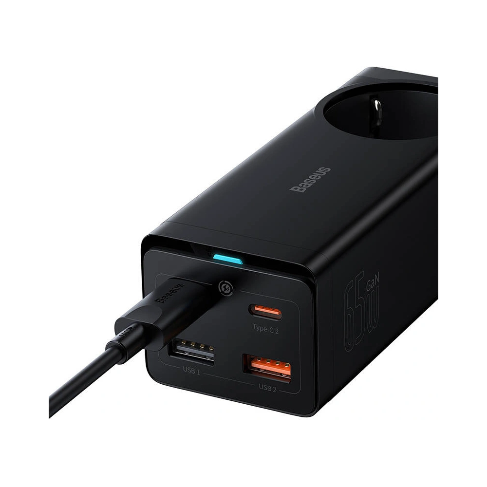 Hurtownia GSM - Ładowarka sieciowa/listwa zasilająca Baseus GaN3 Pro 2x USB + 2xUSB-C + AC, 65W - BSU4038 - {ean13} - Hurt