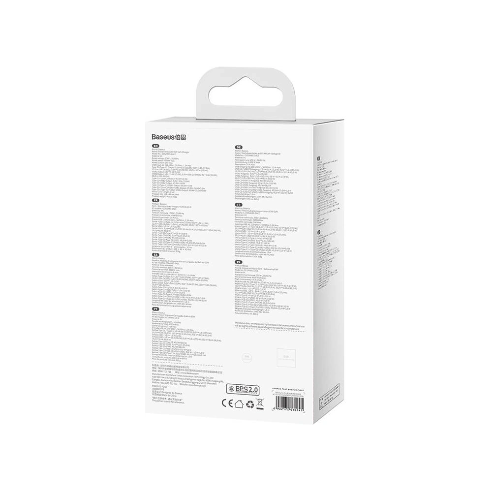 Hurtownia GSM - Ładowarka sieciowa/listwa zasilająca Baseus GaN3 Pro 2x USB + 2xUSB-C + AC, 65W - BSU4038 - {ean13} - Hurt