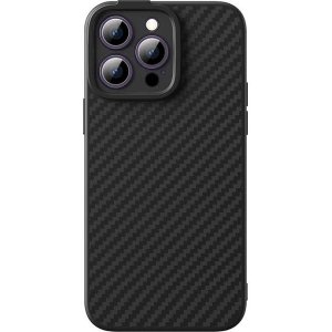 Hurtownia GSM - Etui magnetic Baseus Seria Fibra Sintetică Apple iPhone 14 Pro (negru) + sticlă securizată + set de curățare - BSU4039 - {ean13} - Hurt