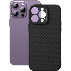 Hurtownia GSM - Etui magnetic Baseus Seria Fibra Sintetică Apple iPhone 14 Pro (negru) + sticlă securizată + set de curățare - BSU4039 - {ean13} - Hurt
