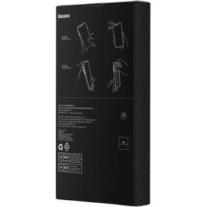 Hurtownia GSM - Etui magnetic Baseus Seria Fibra Sintetică Apple iPhone 14 Pro (negru) + sticlă securizată + set de curățare - BSU4039 - {ean13} - Hurt