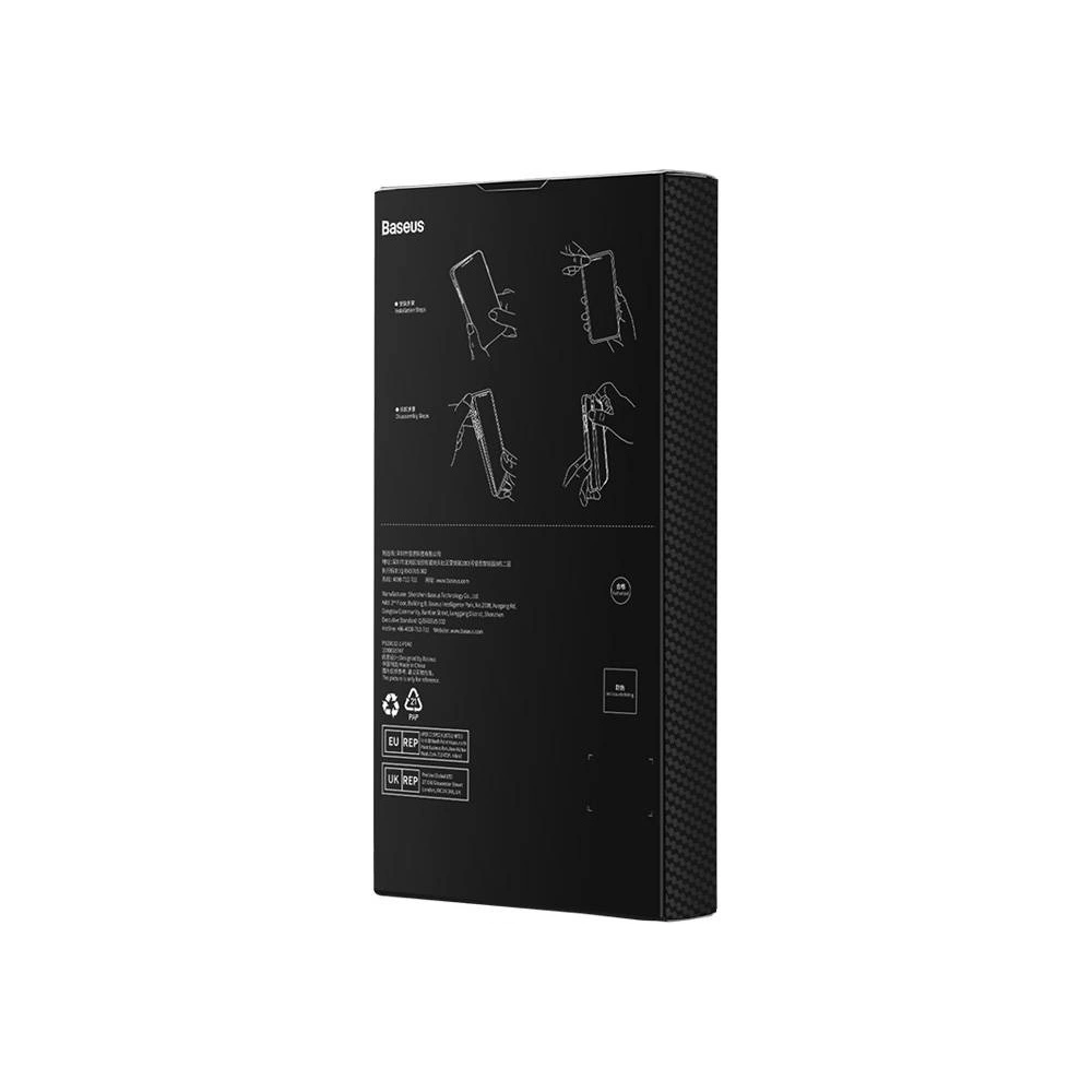 Hurtownia GSM - Etui magnetic Baseus Seria Fibra Sintetică Apple iPhone 14 Pro (negru) + sticlă securizată + set de curățare - BSU4039 - {ean13} - Hurt