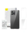 Etui Baseus Crystal Series Clear Apple iPhone 11 Pro Max (klar) + gehärtetes Glas + Reinigungsset
