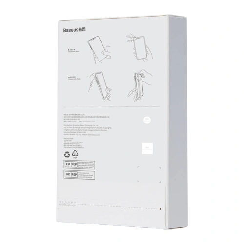 Etui Baseus Crystal Series Clear Apple iPhone 11 Pro Max (przeźroczyste) + szkło hartowane + zestaw czyszczący