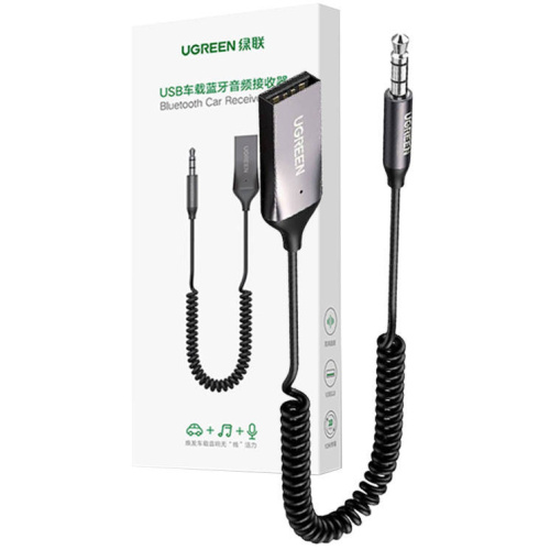 Ugreen Distributor - 6957303805440 - UGR1540 - UGREEN 70601B Car Receiver Bluetooth (gray) - B2B homescreen