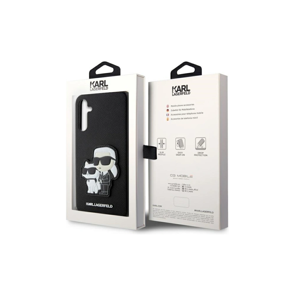 Hurtownia GSM - Etui Karl Lagerfeld KLHCA54SANKCPK Samsung Galaxy A54 5G hardcase černý/black Saffiano Karl & Choupette - KLD1567 - {ean13} - Hurt
