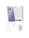 Etui Baseus Crystal Clear Apple iPhone 14 Pro Max (transparent) + sticlă securizată + set de curățare