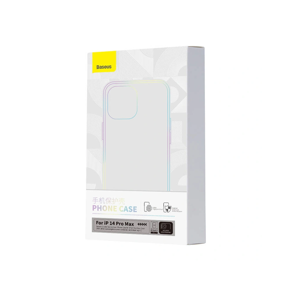 Hurtownia GSM - Etui Baseus Crystal Clear Apple iPhone 14 Pro Max (transparent) + sticlă securizată + set de curățare - BSU4068 - {ean13} - Hurt