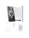 Hurtownia GSM - Etui Baseus Magnetic Crystal Clear Apple iPhone 12 (átlátszó) + edzett üveg + tisztító készlet - BSU4069 - {ean13} - Hurt