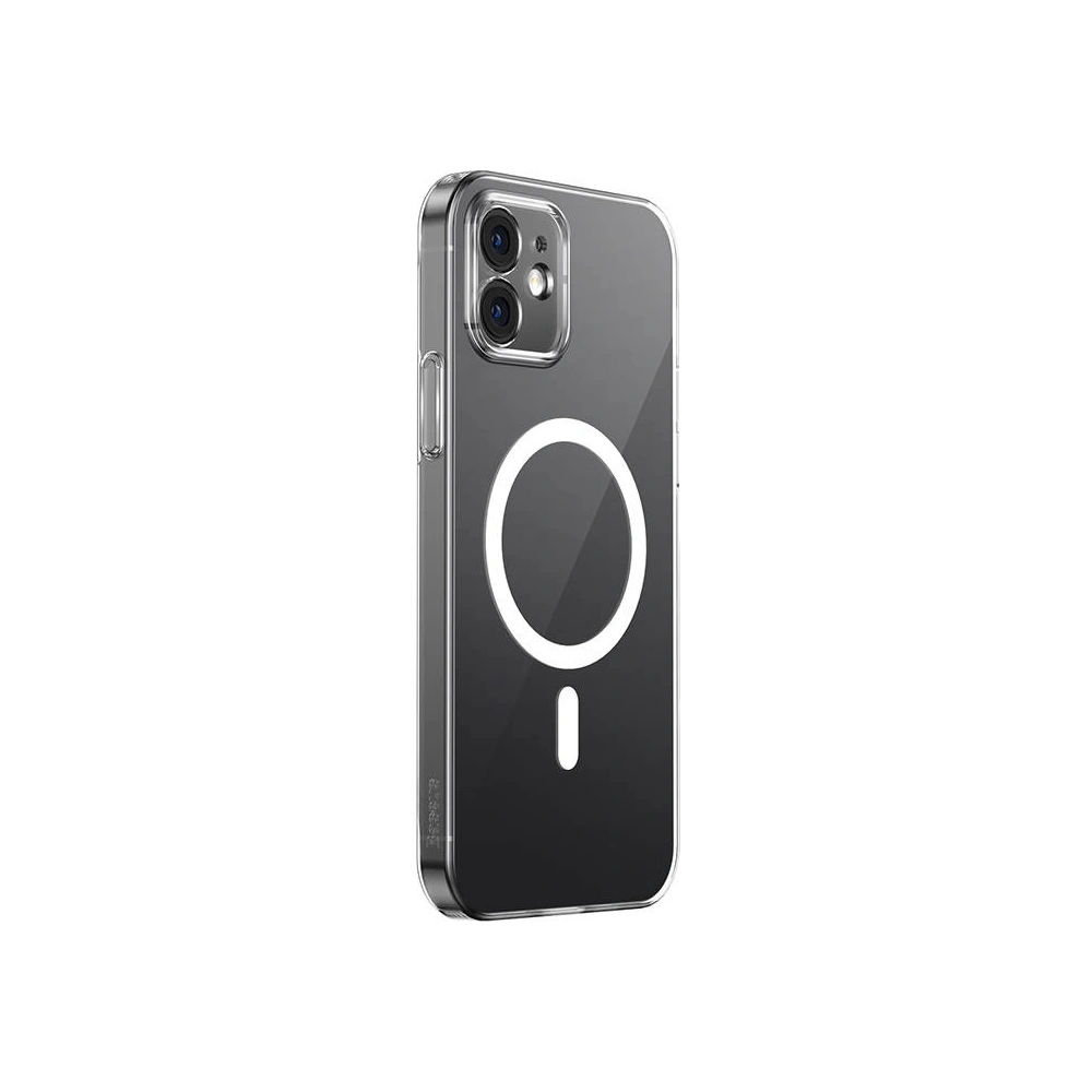 Hurtownia GSM - Etui Baseus Magnetic Crystal Clear Apple iPhone 12 (transparent) + sticlă securizată + set de curățare - BSU4069 - {ean13} - Hurt