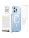 Etui Baseus Magnetic Crystal Clear Apple iPhone 14 Pro (transparent) + sticlă securizată + set de curățare
