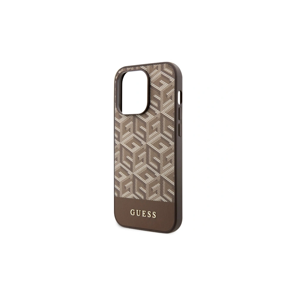 Hurtownia GSM - Etui Guess GUHMP14LHGCFSEW Apple iPhone 14 Pro maro/brown hard case GCube Stripes MagSafe - GUE2543 - {ean13} - Hurt