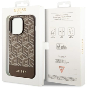 Hurtownia GSM - Etui Guess GUHMP14LHGCFSEW Apple iPhone 14 Pro maro/brown hard case GCube Stripes MagSafe - GUE2543 - {ean13} - Hurt