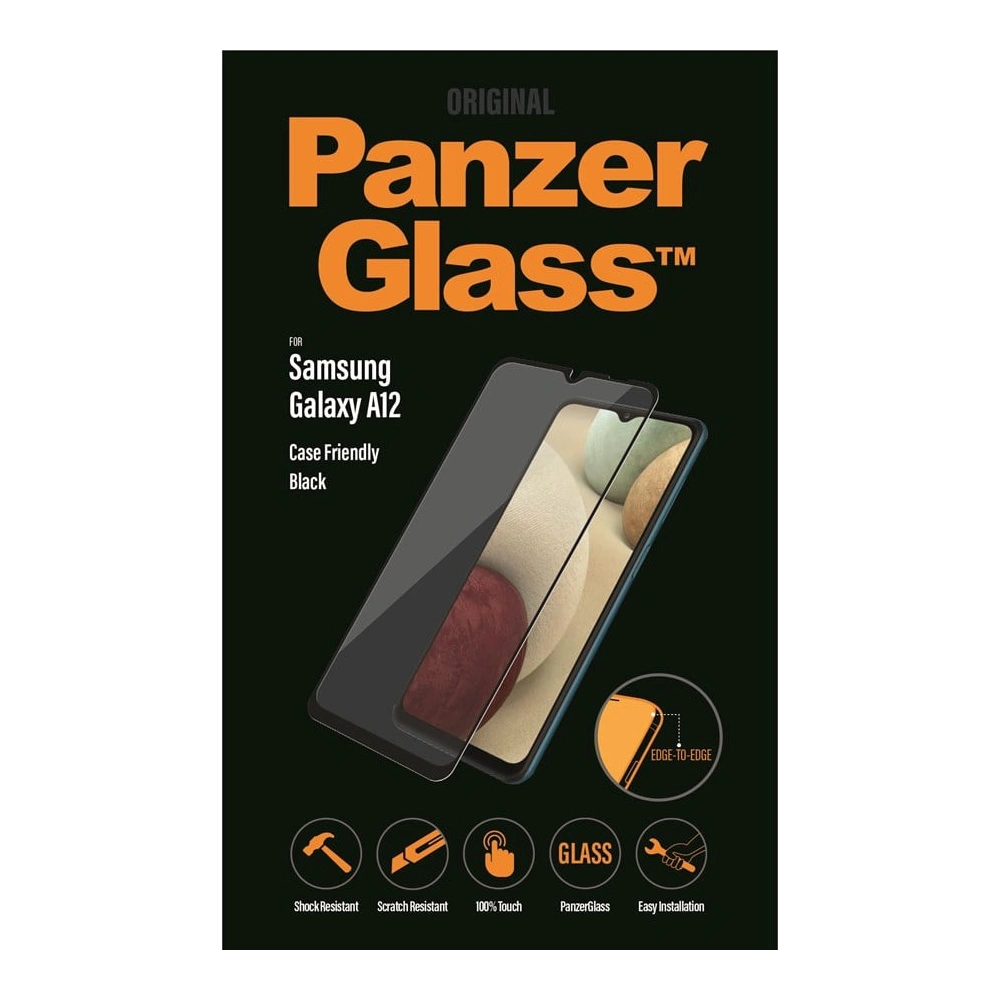 Hurtownia GSM - Hartglas PanzerGlass E2E Regular Samsung Galaxy A12 schwarz/czarny - PZG390 - {ean13} - Hurt