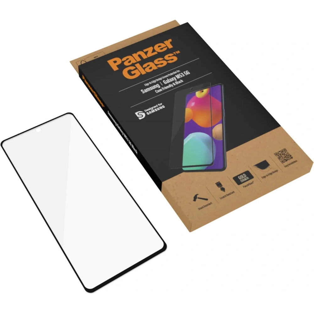 Hurtownia GSM - Tvrzené sklo PanzerGlass E2E Regular Samsung Galaxy M53 Case Friendly černé/black - PZG388 - {ean13} - Hurt