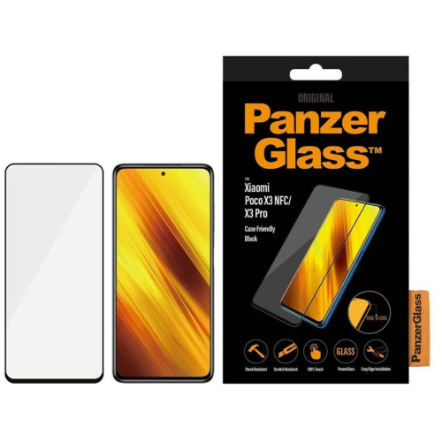 Hurtownia PanzerGlass - 5711724080340 - PZG391 - Szkło hartowane PanzerGlass E2E Regular Xiaomi Poco X3 NFC/X3 Pro Case Friendly czarny/black - B2B homescreen