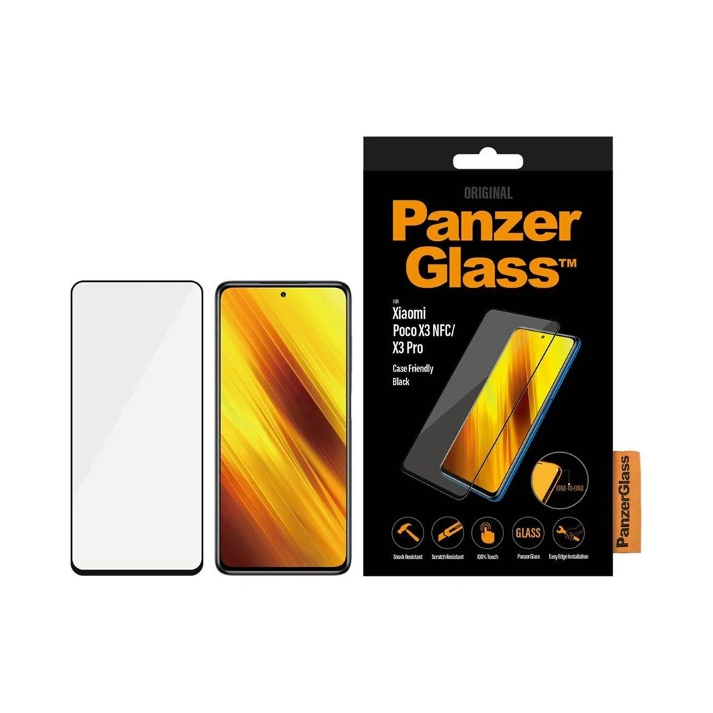 Hurtownia GSM - Sticlă securizată PanzerGlass E2E Regular Xiaomi Poco X3 NFC/X3 Pro Case Friendly negru/black - PZG391 - {ean13} - Hurt