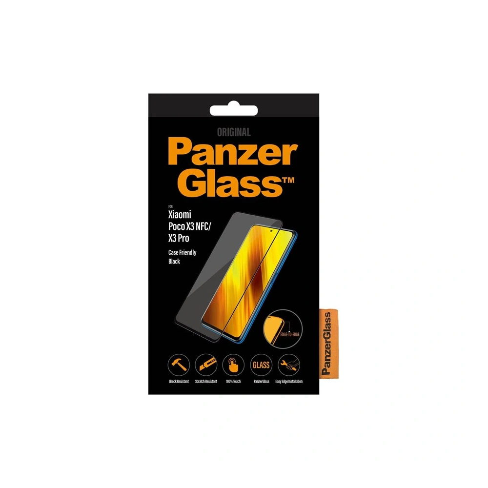 Hurtownia GSM - Sticlă securizată PanzerGlass E2E Regular Xiaomi Poco X3 NFC/X3 Pro Case Friendly negru/black - PZG391 - {ean13} - Hurt