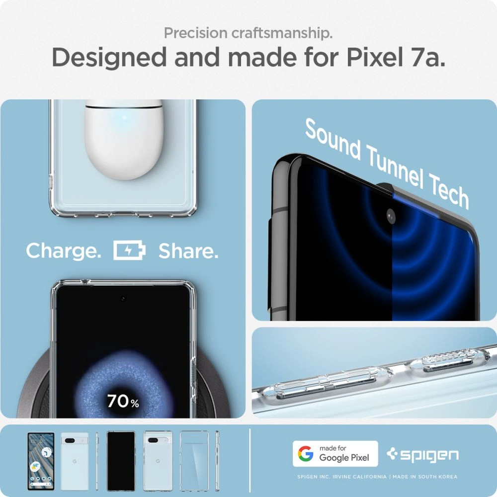 Hurtownia GSM - Etui Spigen Ultra Hybrid Google Pixel 7a Kristálytiszta - SPN2859 - {ean13} - Hurt