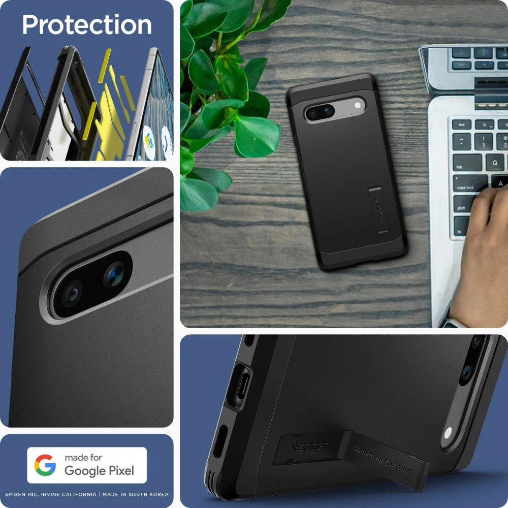Hurtownia GSM - Etui Spigen Tough Armor Google Pixel 7a Fekete - SPN2860 - {ean13} - Hurt