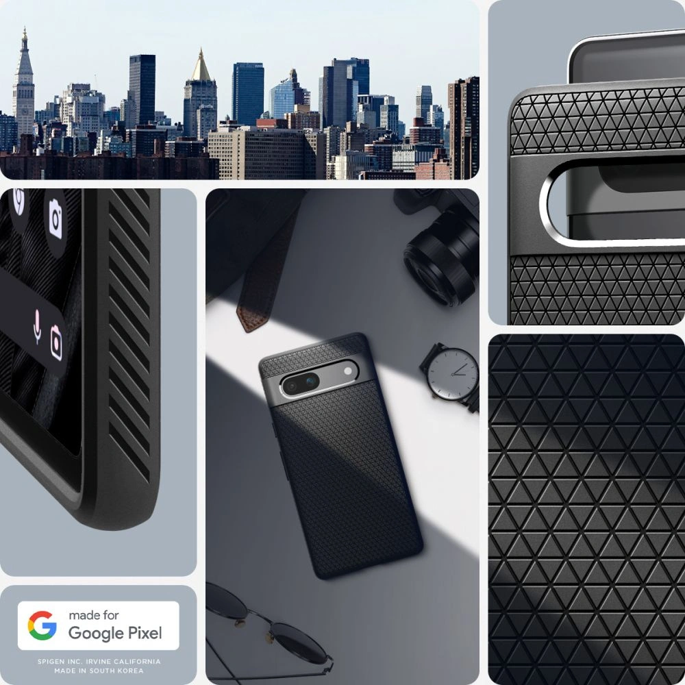 Hurtownia GSM - Etui Spigen Liquid Air Google Pixel 7a Negru Mat - SPN2861 - {ean13} - Hurt