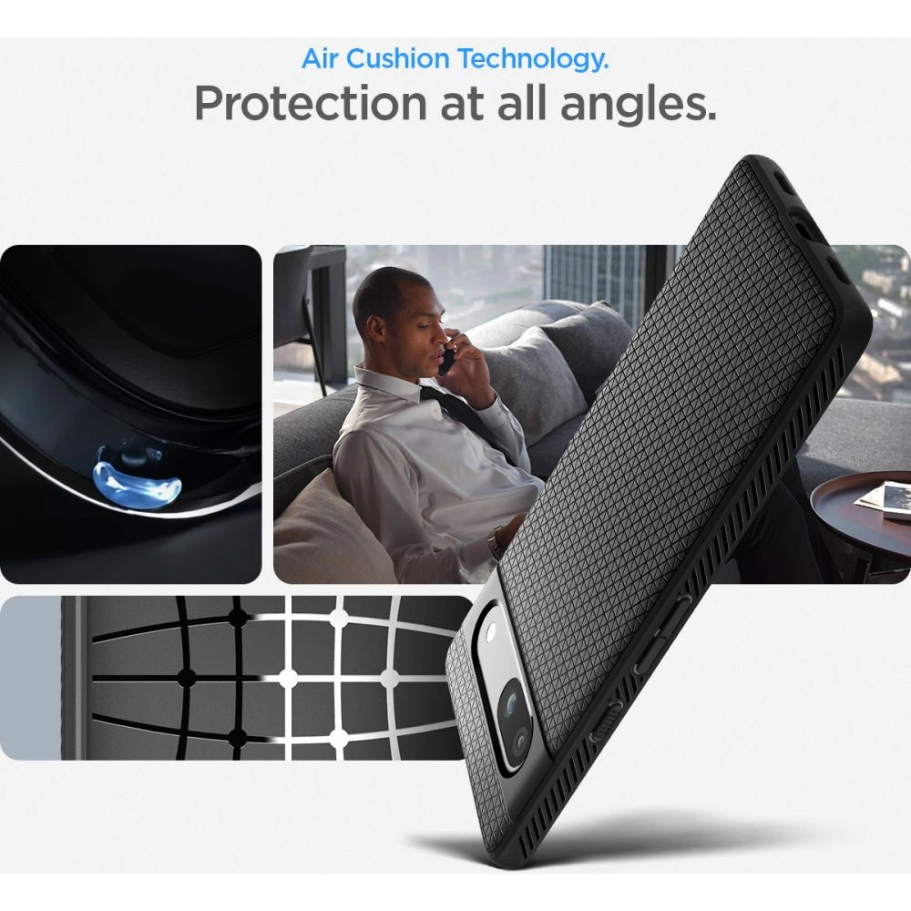 Hurtownia GSM - Etui Spigen Liquid Air Google Pixel 7a Negru Mat - SPN2861 - {ean13} - Hurt