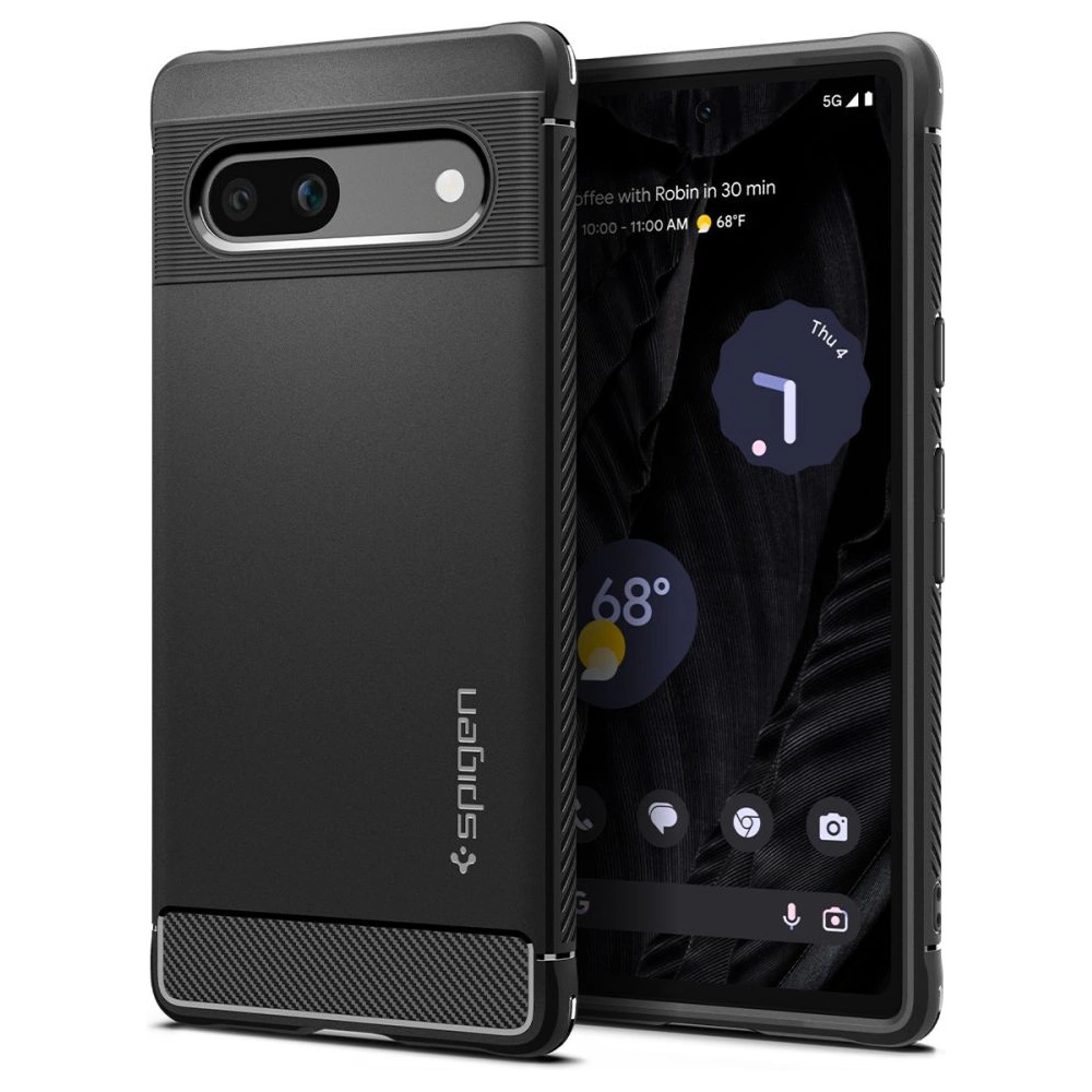Hurtownia GSM - Etui Spigen Rugged Armor Google Pixel 7a Matt Fekete - SPN2862 - {ean13} - Hurt