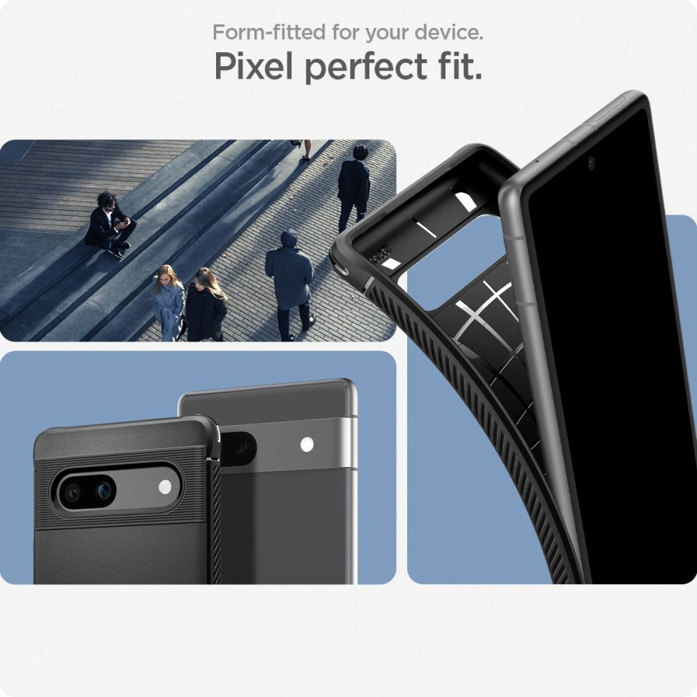 Hurtownia GSM - Etui Spigen Rugged Armor Google Pixel 7a Matt Fekete - SPN2862 - {ean13} - Hurt