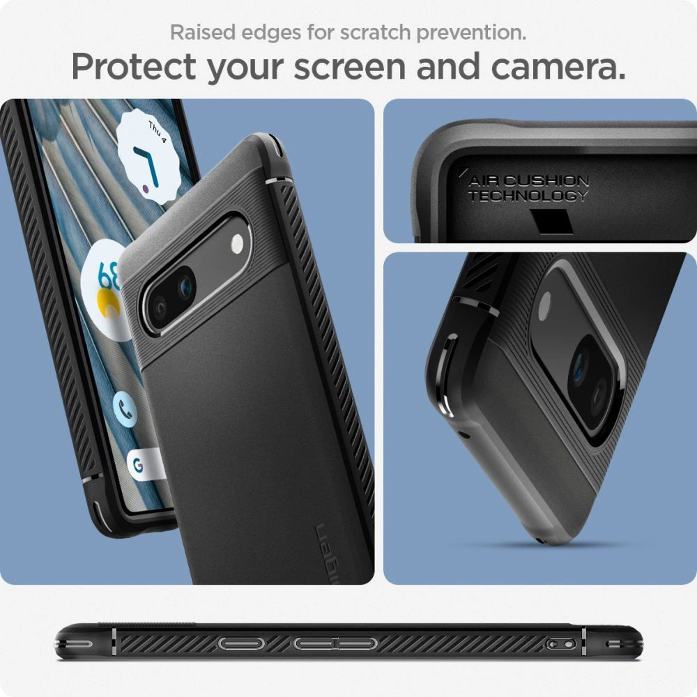 Hurtownia GSM - Etui Spigen Rugged Armor Google Pixel 7a Matt Fekete - SPN2862 - {ean13} - Hurt
