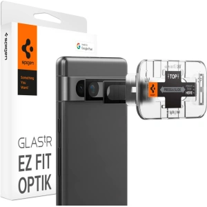 Hurtownia GSM - Gehärtetes Glas für die Spigen Optik.tr ez Fit Kamera Schutz Google Pixel 7a Schwarz [2 PACK] - SPN2864 - {ean13} - Hurt