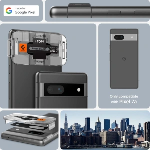 Hurtownia GSM - Sticlă securizată pentru aparat Spigen Optik.tr ez Fit Camera Protector Google Pixel 7a Negru [2 PACK] - SPN2864 - {ean13} - Hurt