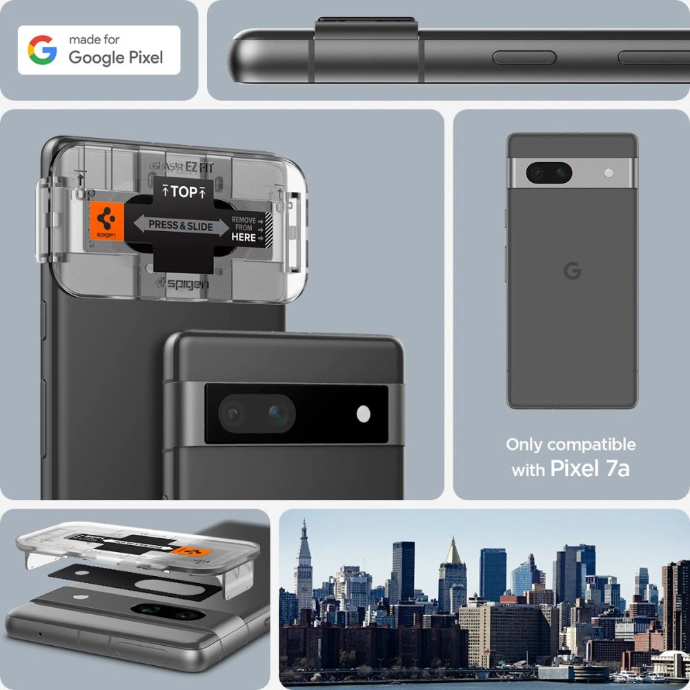 Wholesale Spigen Optik.tr ez Fit Camera Protector Google Pixel 7a Black [2 PACK] - SPN2864 - {ean13} - Hurt