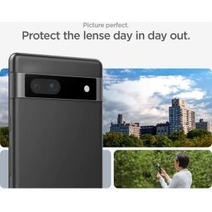 Hurtownia GSM - Sticlă securizată pentru aparat Spigen Optik.tr ez Fit Camera Protector Google Pixel 7a Negru [2 PACK] - SPN2864 - {ean13} - Hurt
