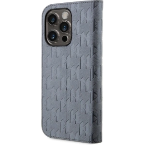 Hurtownia GSM - Etui Karl Lagerfeld KLBKP14LSAKLHPG Apple iPhone 14 Pro husa carte argintie/silver Saffiano Monogram - KLD1568 - {ean13} - Hurt
