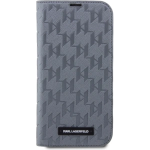 Hurtownia GSM - Etui Karl Lagerfeld KLBKP14LSAKLHPG Apple iPhone 14 Pro husa carte argintie/silver Saffiano Monogram - KLD1568 - {ean13} - Hurt