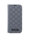 Hurtownia GSM - Etui Karl Lagerfeld KLBKP14LSAKLHPG Apple iPhone 14 Pro bookcase srebrny/silver Saffiano Monogram - KLD1568 - {ean13} - Hurt