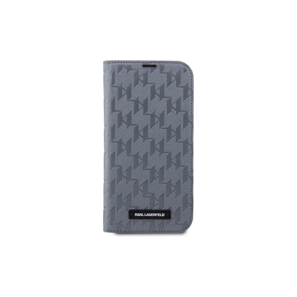 Hurtownia GSM - Etui Karl Lagerfeld KLBKP14LSAKLHPG Apple iPhone 14 Pro husa carte argintie/silver Saffiano Monogram - KLD1568 - {ean13} - Hurt