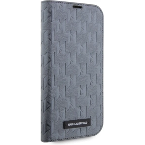 Hurtownia GSM - Etui Karl Lagerfeld KLBKP14LSAKLHPG Apple iPhone 14 Pro husa carte argintie/silver Saffiano Monogram - KLD1568 - {ean13} - Hurt