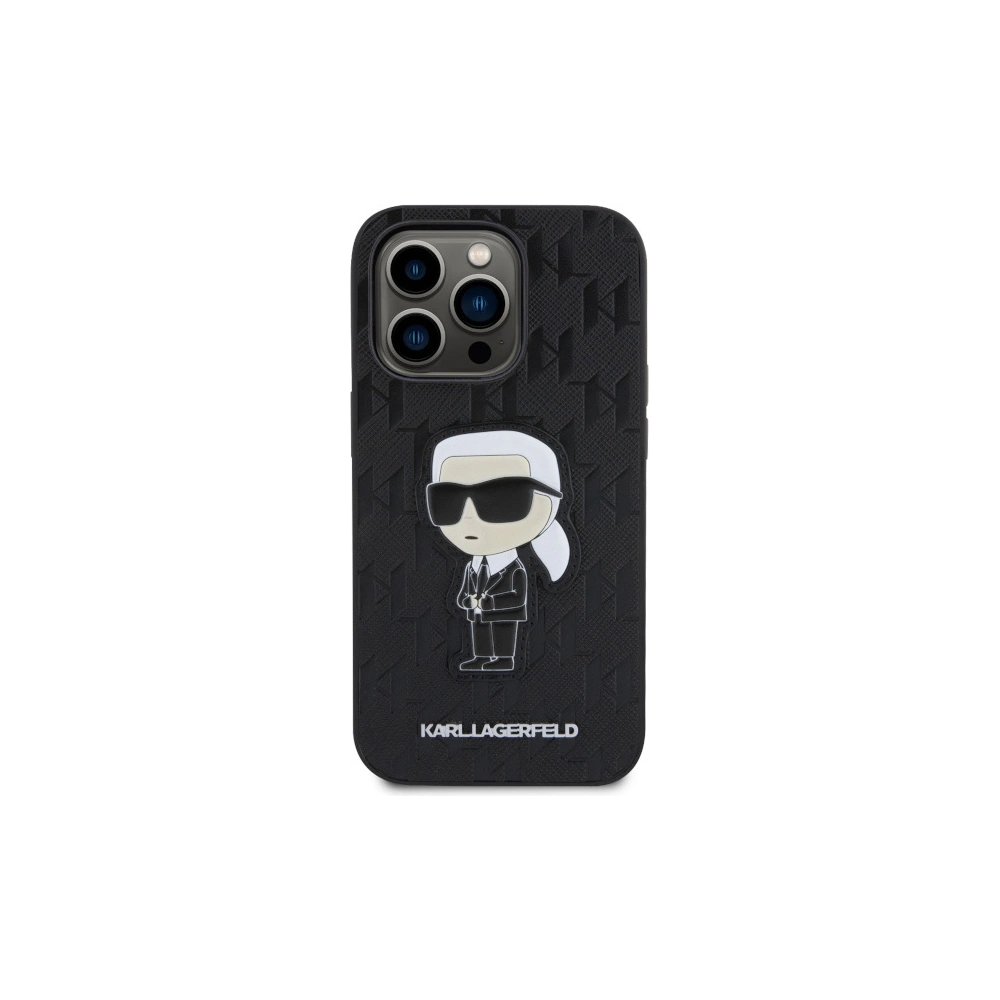 Hurtownia GSM - Etui Karl Lagerfeld KLHCP14LSAKHPKK Apple iPhone 14 Pro negru/black Saffiano Monogram Ikonik - KLD1570 - {ean13} - Hurt