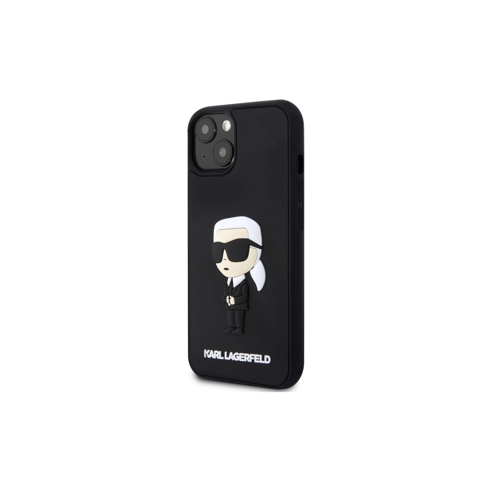 Hurtownia GSM - Etui Karl Lagerfeld KLHCP14M3DRKINK Apple iPhone 14 Plus / 15 Plus černý/black hardcase Rubber Ikonik 3D - KLD1571 - {ean13} - Hurt